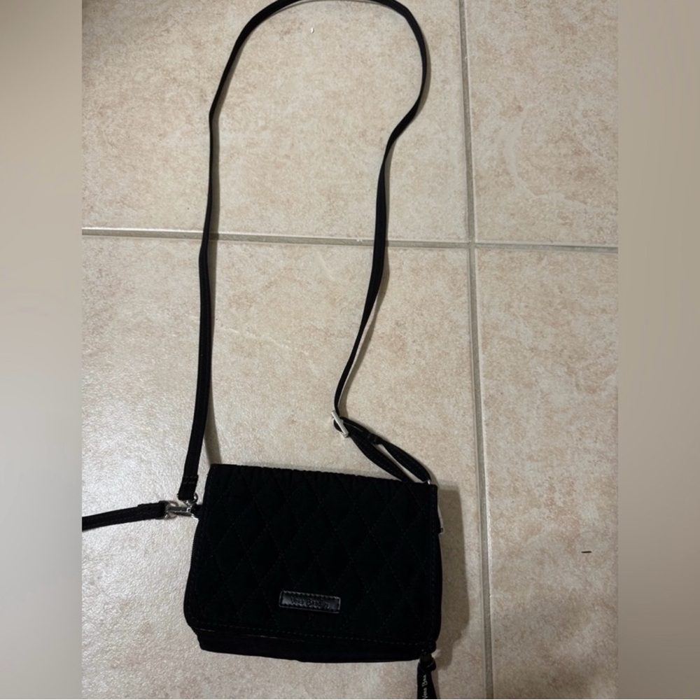 Vera Bradley Black Quilted Crossbody Bag